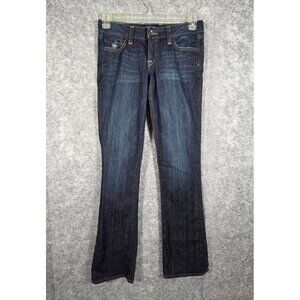 Lucky Brand Lola Bootcut Jeans Women's Blue Denim Mid Rise Flare Casual Boho Cla